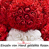 Roter Rosenbär mit weißem Herz - ROSEBEAR NADIR