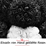 Schwarzer Rosenbär mit weißem Herz - ROSEBEAR NADIR