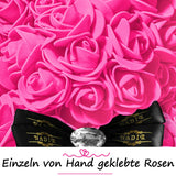 Rosa Rosenbär mit Schleife, 25 cm - ROSEBEAR NADIR