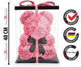 Pinker Rosenbär mit schwarzer Schleife - ROSEBEAR NADIR