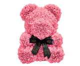 Pinker Rosenbär mit schwarzer Schleife - ROSEBEAR NADIR